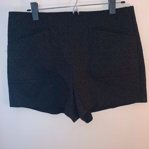 cute black shorts with unique design